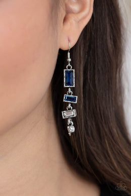 Modern Day Artifact - Blue Earrings Paparazzi Accessories
