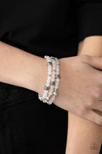 Load image into Gallery viewer, Here to STAYCATION - White Stretchy Bracelet Paparazzi Accessories