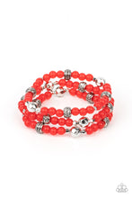 Load image into Gallery viewer, Here to STAYCATION - Red Bracelet Paparazzi Accessories
