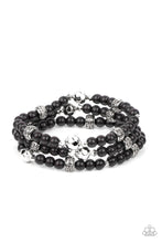 Load image into Gallery viewer, Here to STAYCATION - Black Bracelet Paparazzi Accessories