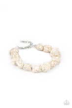 Load image into Gallery viewer, Prehistoric Paradise - White Stone Bracelet Paparazzi Accessories