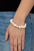 Load image into Gallery viewer, Prehistoric Paradise - White Stone Bracelet Paparazzi Accessories