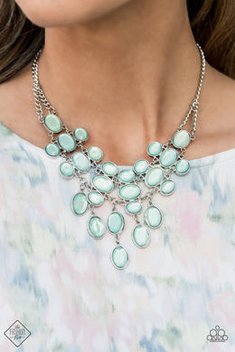 Serene Gleam - Blue Necklace Paparazzi Accessories
