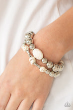 Load image into Gallery viewer, Authentically Artisan - White Stone Stretchy Bracelet Paparazzi Accessories