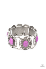 Load image into Gallery viewer, Desert Relic - Purple Stone Stretchy Bracelet Paparazzi Accessories