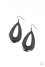 Load image into Gallery viewer, Hand It OVAL! - Black Gunmetal Earrings Paparazzi Accessories