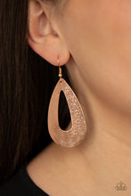 Load image into Gallery viewer, Hand It OVAL! - Rose Gold Earrings Paparazzi Accessories