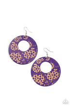Load image into Gallery viewer, Galapagos Garden Party - Purple Earrings Paparazzi Accessories