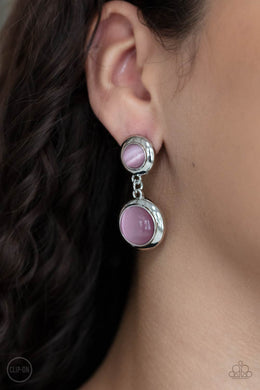 Subtle Smolder - Pink Earrings Paparazzi Accessories
