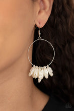 Load image into Gallery viewer, Sailboats and Seashells - White Earrings Paparazzi Accessories
