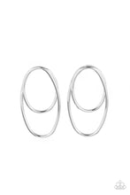 Load image into Gallery viewer, So OVAL-Dramatic - Silver Post Earrings Paparazzi Accessories
