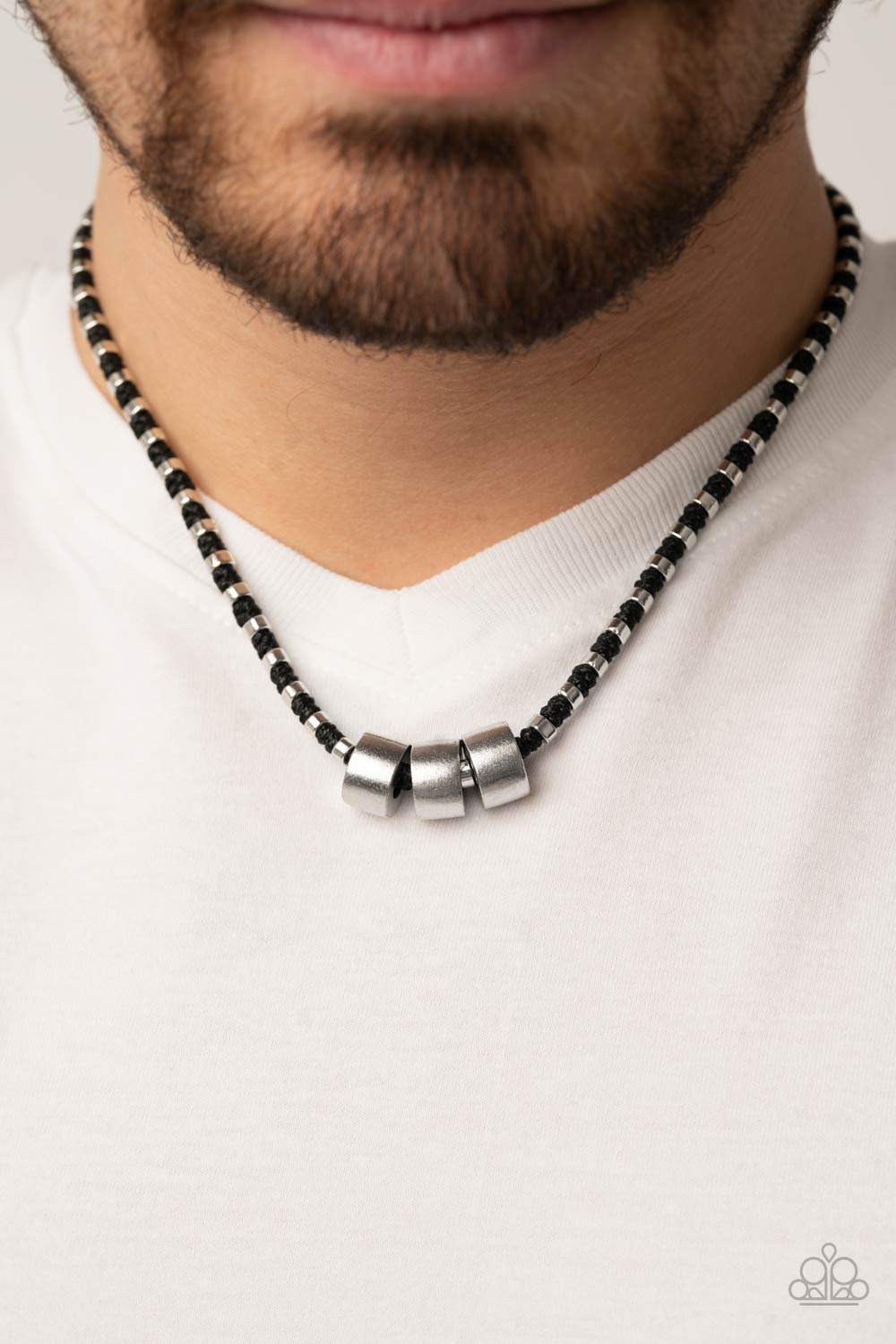 Pull The Ripcord - Black Necklace Paparazzi Accessories