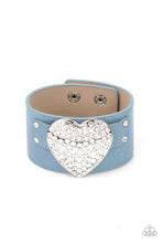 Load image into Gallery viewer, Flauntable Flirt Blue Bracelet Paparazzi Accessories