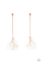 Load image into Gallery viewer, Keep Them In Suspense - Copper Earrings Paparazzi Accessories