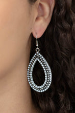 Load image into Gallery viewer, Tear Tracks - White Earrings Paparazzi Accessories