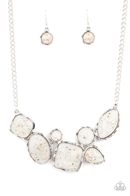 So Jelly - White Necklace Paparazzi Accessories