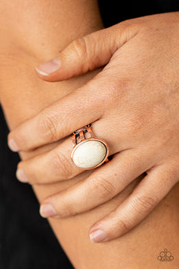 Divine Deserts - Copper Stone Ring Paparazzi Accessories