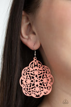 Load image into Gallery viewer, Mediterranean Eden - Orange Earrings Paparazzi Accessories