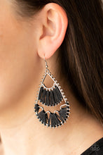 Load image into Gallery viewer, Samba Scene - Black Earrings Paparazzi Accessories