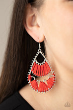 Load image into Gallery viewer, Samba Scene - Red Earrings Paparazzi Accessories