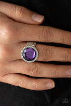 Load image into Gallery viewer, Crown Culture - Purple Rhinestone Ring Paparazzi Accessories