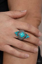 Load image into Gallery viewer, Mesa Mystic - Blue Stone Ring Paparazzi Accessories