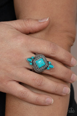 Mesa Mystic - Blue Stone Ring Paparazzi Accessories