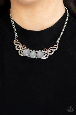 Heavenly Happenstance - Silver Necklace Paparazzi Accessories