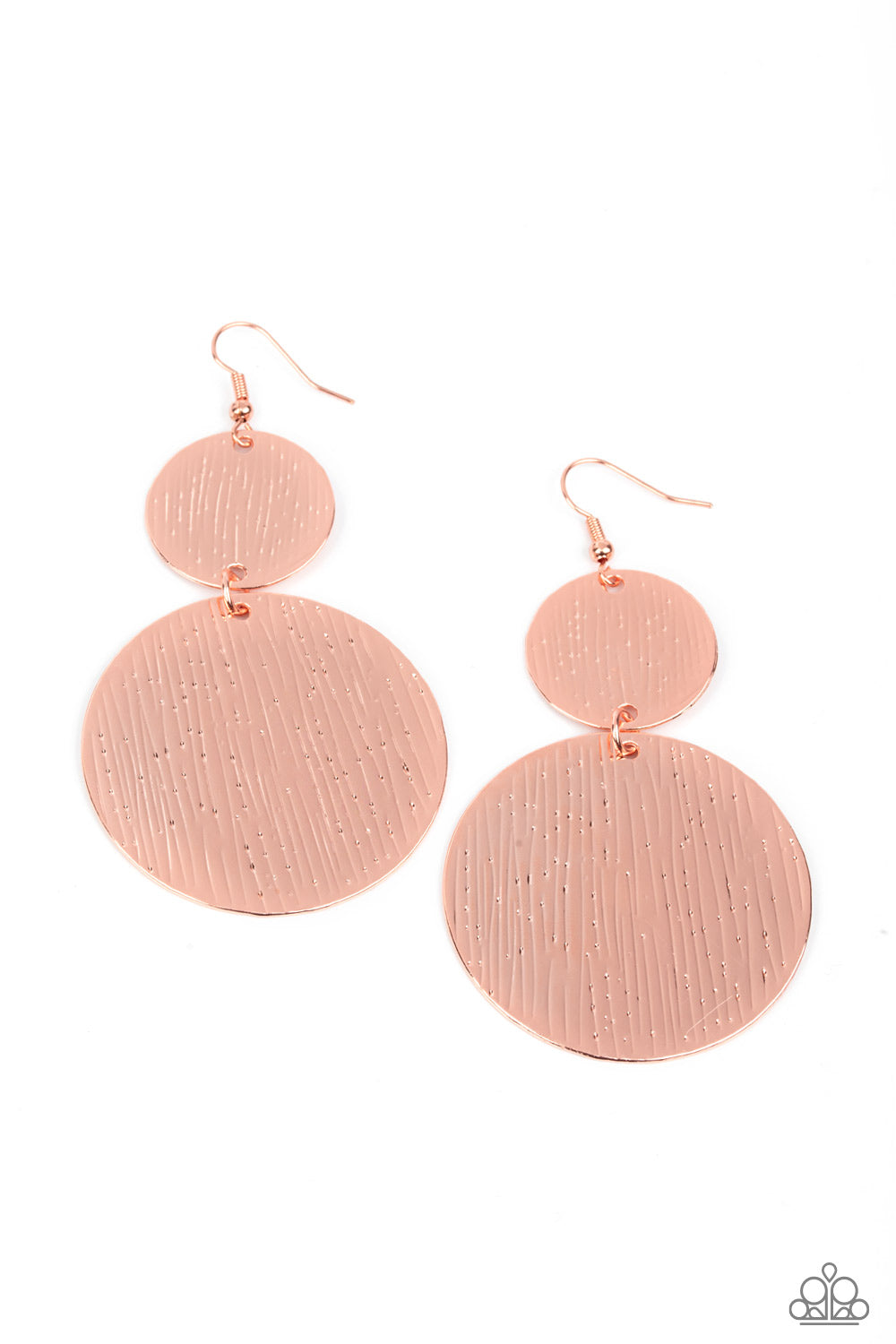Status CYMBAL - Copper Earrings Paparazzi Accessories