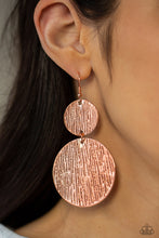 Load image into Gallery viewer, Status CYMBAL - Copper Earrings Paparazzi Accessories