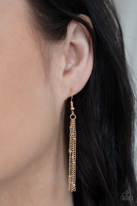 gold,inspirational,short necklace,Be The Peace You Seek - Gold Necklace