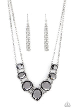 Load image into Gallery viewer, Absolute Admiration - Silver Gem Necklace Paparazzi Accessories