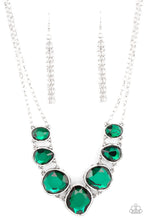 Load image into Gallery viewer, Absolute Admiration - Green Gem Necklace Paparazzi Accessories