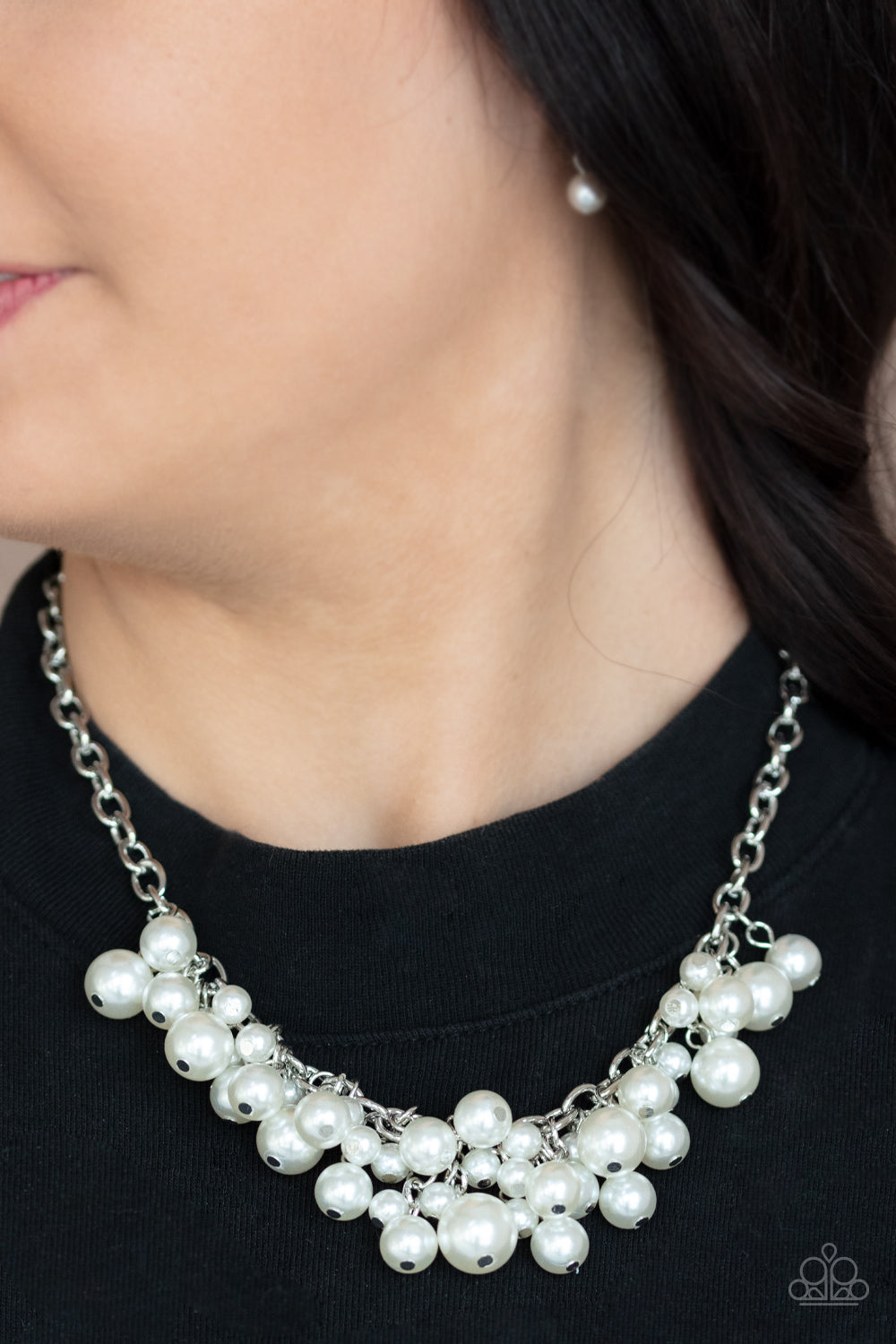 Down For The COUNTESS - White Pearl Necklace Paparazzi Accessories