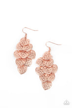 Load image into Gallery viewer, Shimmery Soulmates - Copper Heart Earrings Paparazzi Accessories