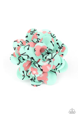 Springtime Eden - Green Floral Hair Accessory Paparazzi Accessories