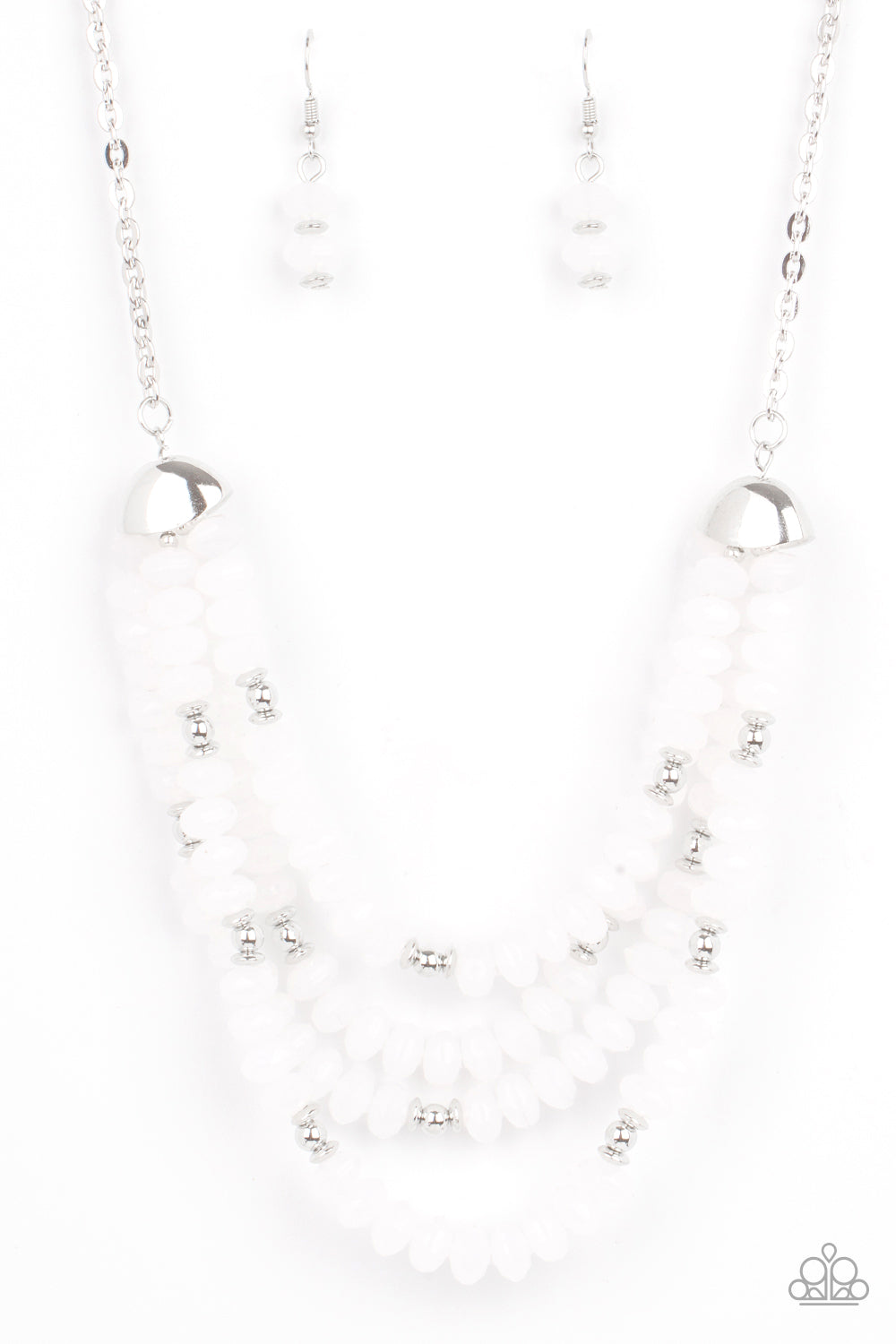 Best POSH-ible Taste - White Necklace Paparazzi Accessories