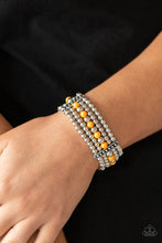 Load image into Gallery viewer, Gloss Over The Details - Orange Stretchy Bracelet Paparazzi Accessories