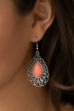Dream STAYCATION - Orange Earrings Paparazzi Accessories