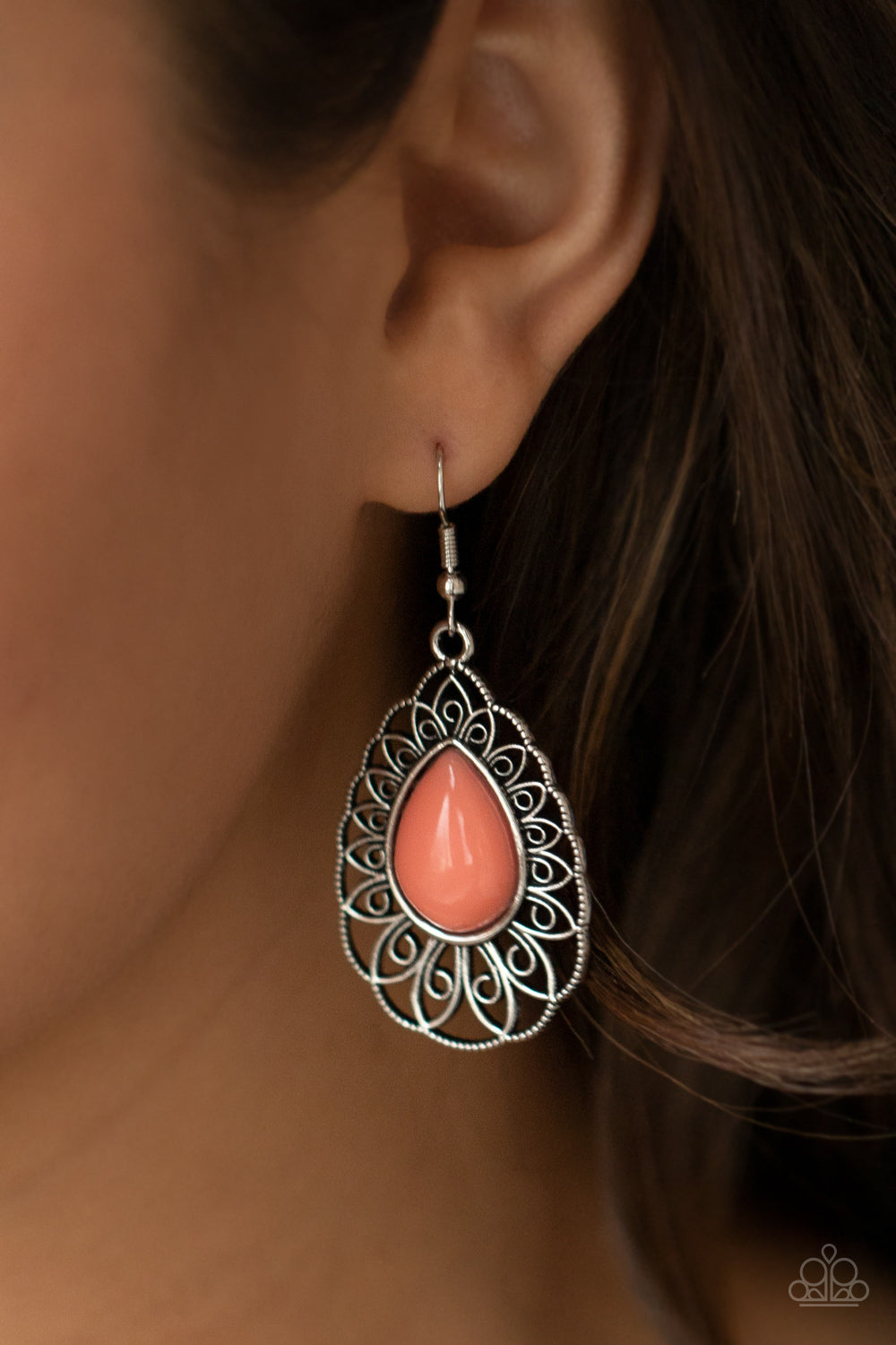 Dream STAYCATION - Orange Earrings Paparazzi Accessories
