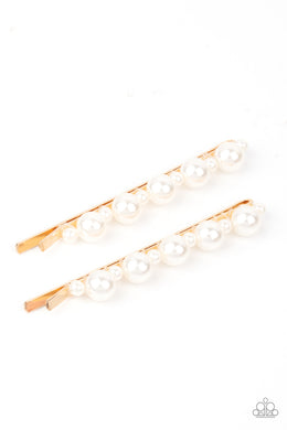 Put A Pin In It - Gold Hair Accessory Paparazzi Accessories