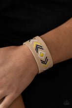 Load image into Gallery viewer, Cliff Glyphs - Yellow Bracelet Paparazzi Accessories