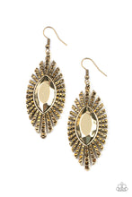 Load image into Gallery viewer, Who Is The FIERCEST Of Them All - Brass Earrings Paparazzi Accessories