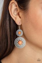 Load image into Gallery viewer, Sunny Sahara - Orange Earrings Paparazzi Accessories