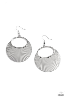 Fan Girl Glam - Silver Earrings Paparazzi Accessories
