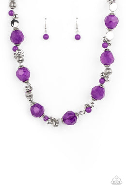 Vidi Vici VACATION - Purple Necklace Paparazzi Accessories