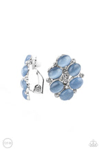 Load image into Gallery viewer, Row, Row, Row Your YACHT - Blue  Cat&#39;s Eye Clip-On Earrings Paparazzi Accessories