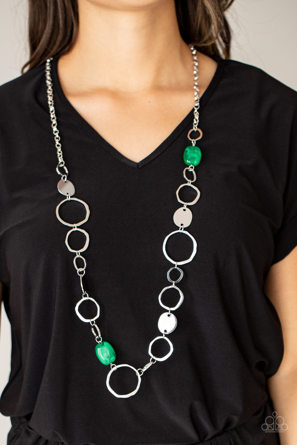 Colorful Combo - Green Necklace Paparazzi Accessories