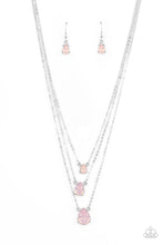 Load image into Gallery viewer, Dewy Drizzle - Pink Rhinestone Necklace Paparazzi Accessories