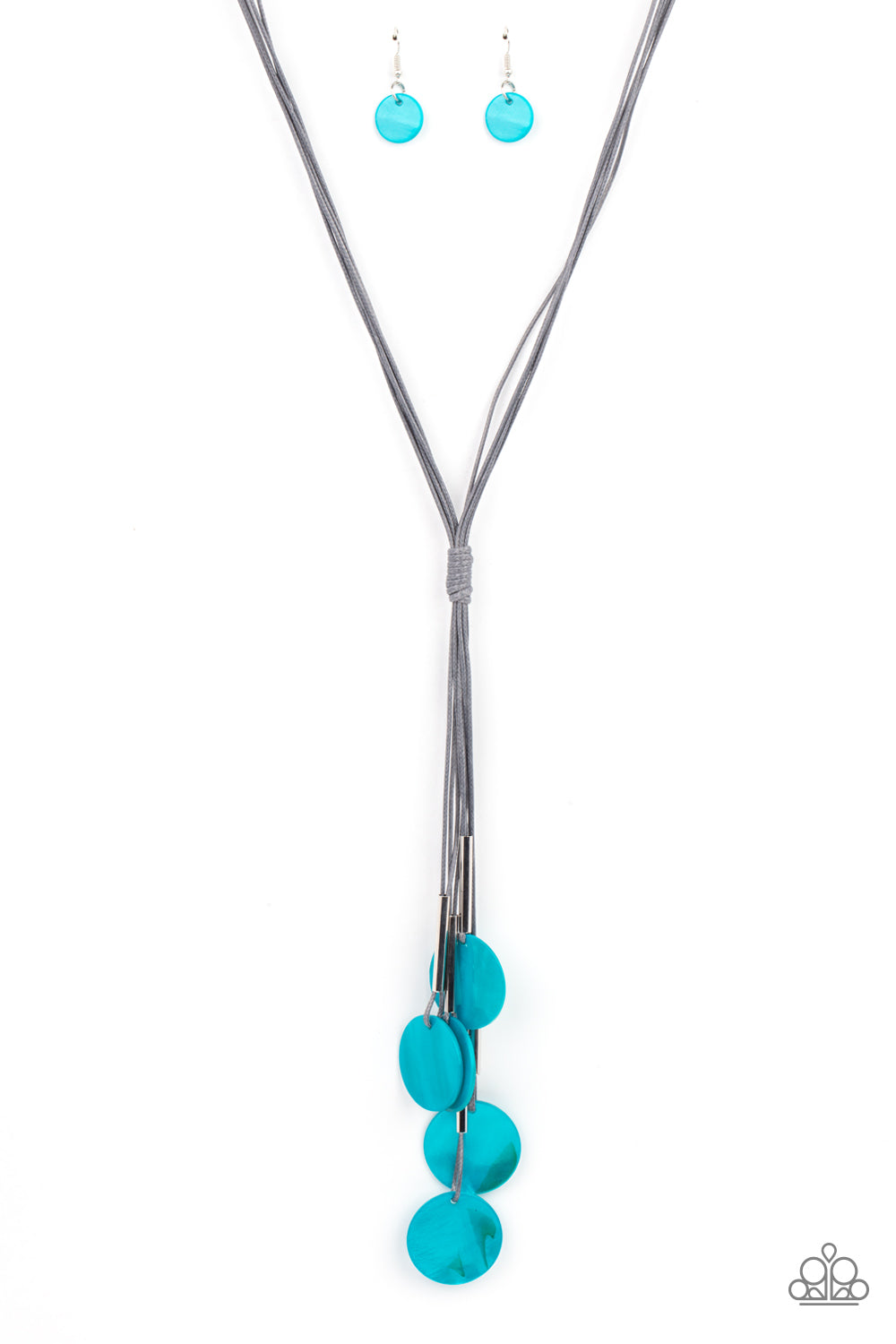Tidal Tassels - Blue Necklace Paparazzi Accessories